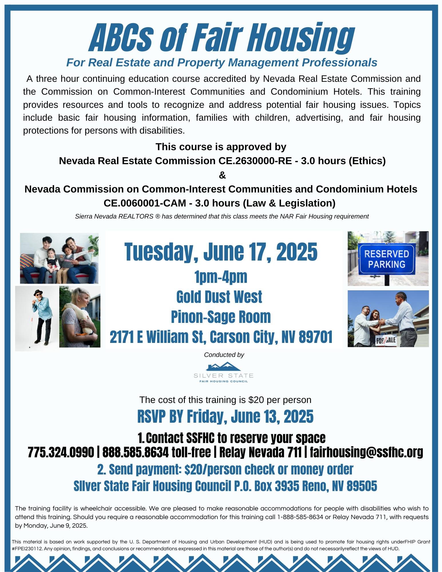 Silver - REMINDER! Attention Northern Nevada! SSFHC is conducting the ...
