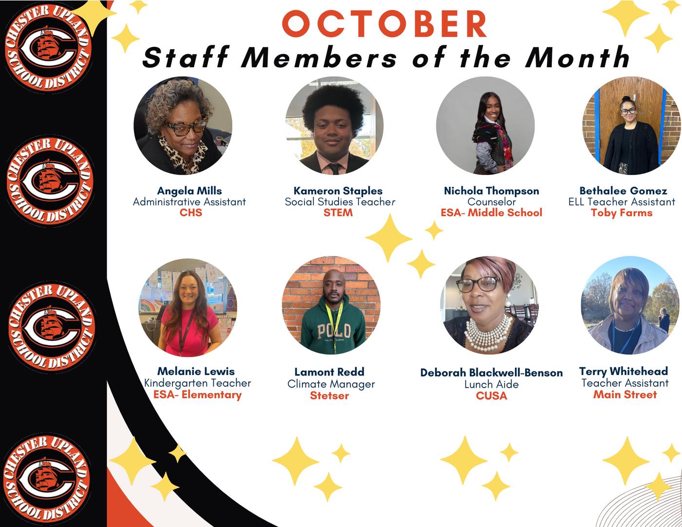 🎊 October Staff... - The Chester Upland School District | Facebook