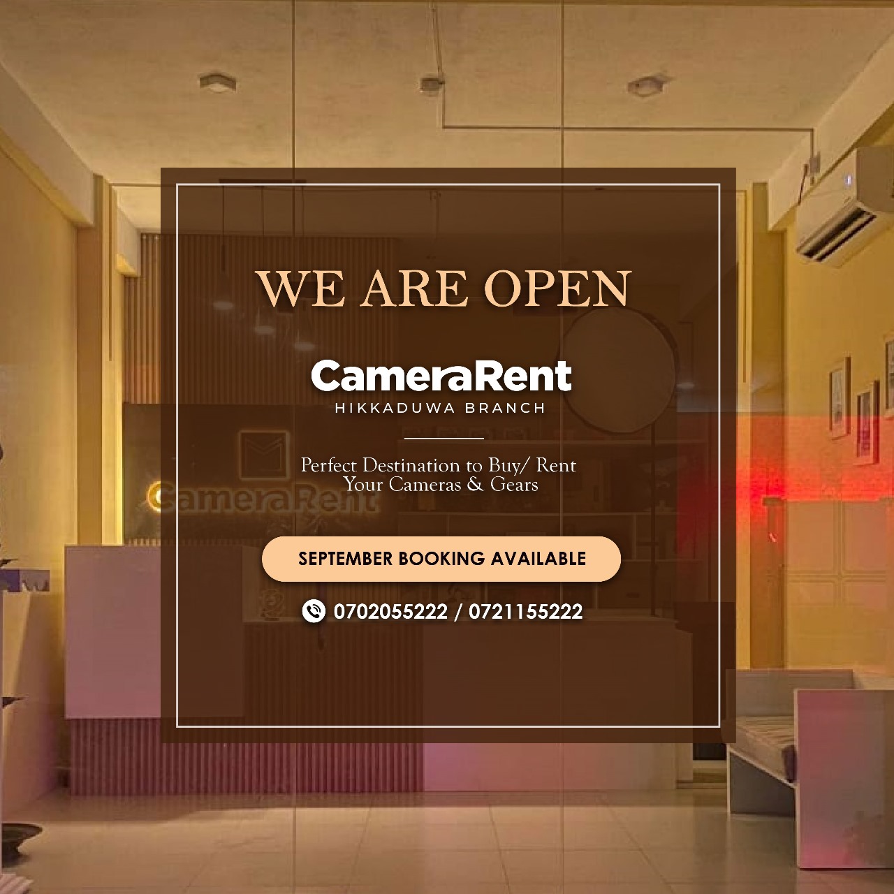 Camera Rent - Exciting news! Camera Rent Hikkaduwa branch is now open ...