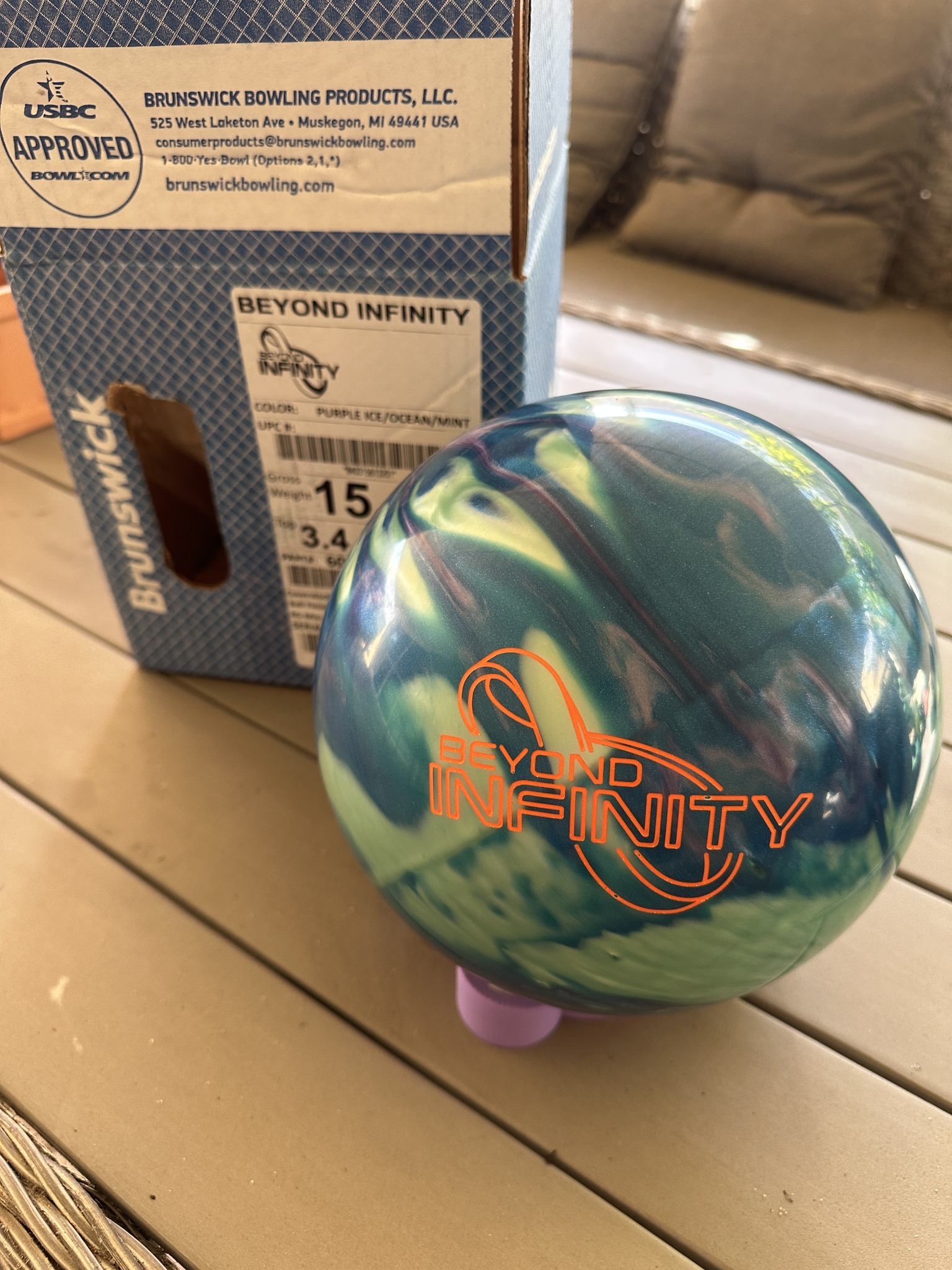 Introducing the Brunswick Beyond Infinity. This 15lb ball is now