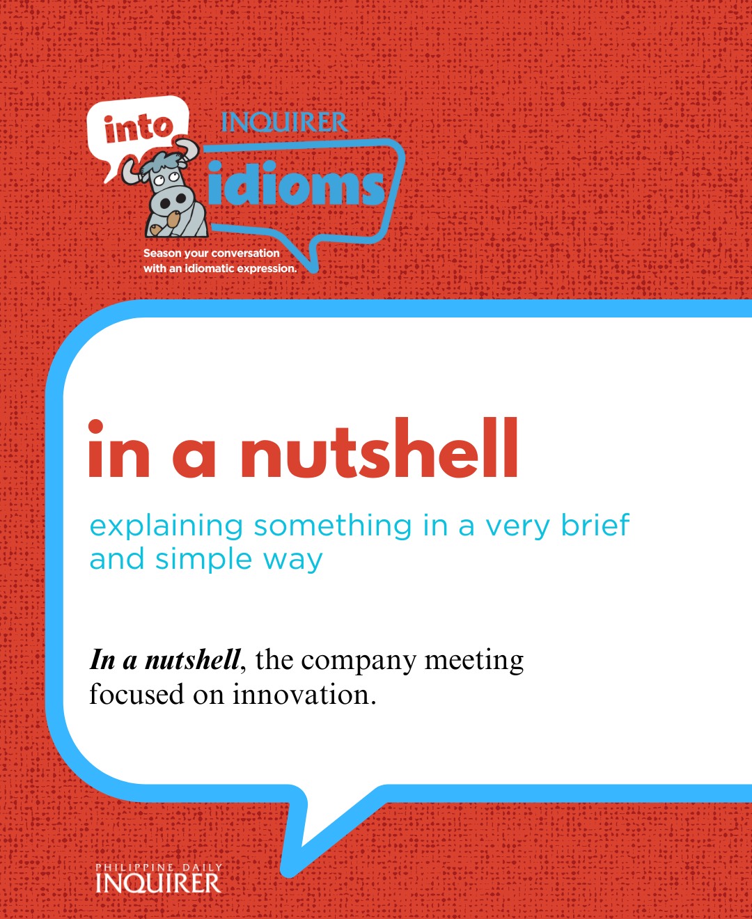 Philippine - Go beyond basic communication with #IntoIdioms! Know the ...