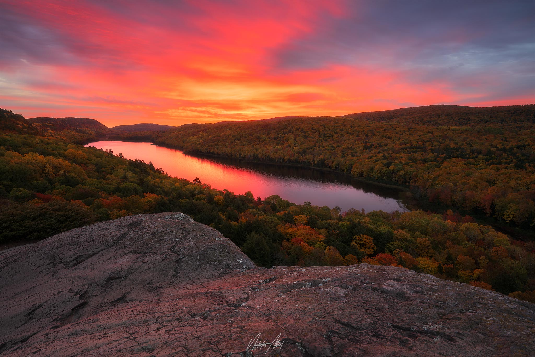 Craig Sterken Photography - Stormy Sunrise over Lake of the Clouds last ...
