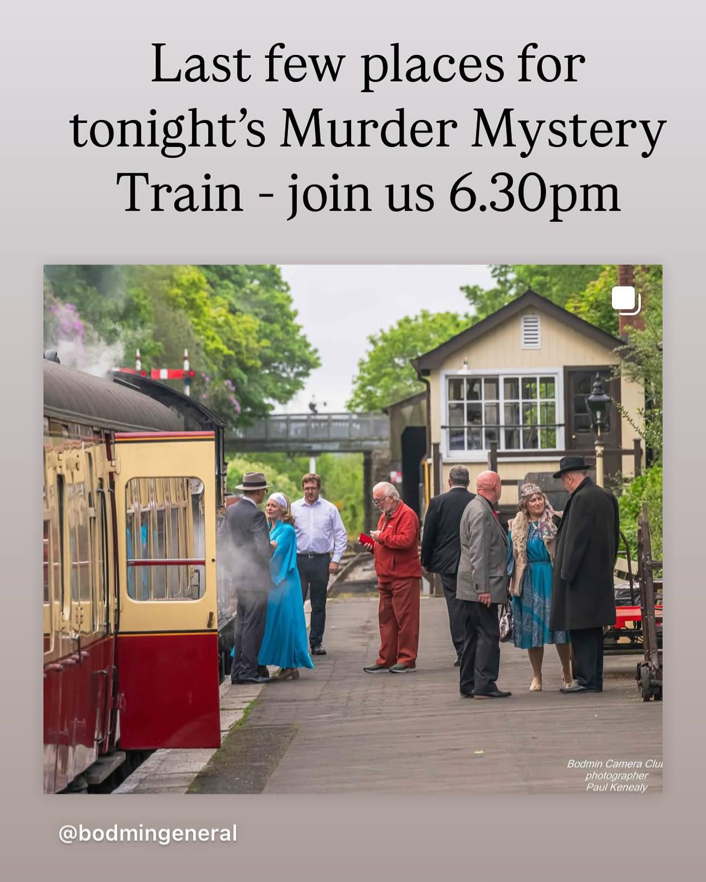 Bodmin - Enjoy a welcome drink & award winning pasty before the story ...