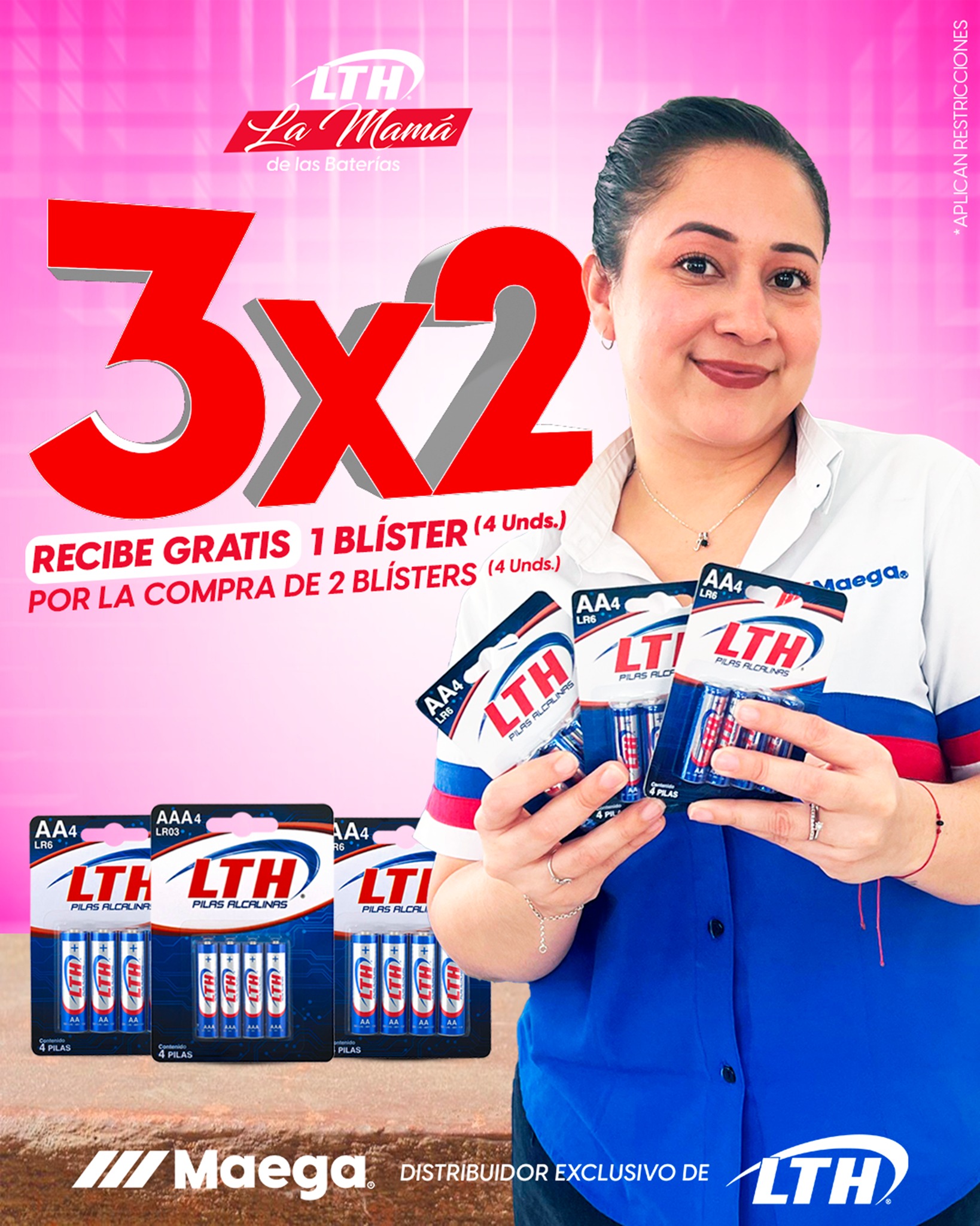 BATERIAS - 🔋 ¡3x2 en Pilas Alcalinas LTH! 🔋 Compra 2 blísters de 4 ...