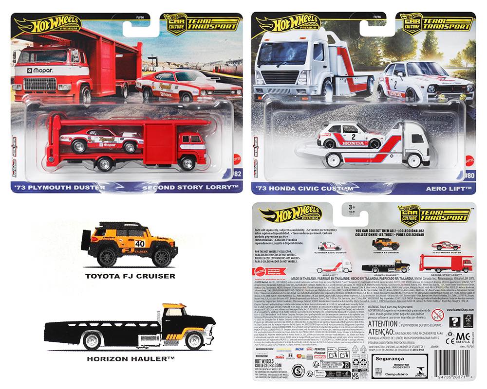 Pre-order Hot Wheels 1:64 Team Transport 2025 G Case Assortment