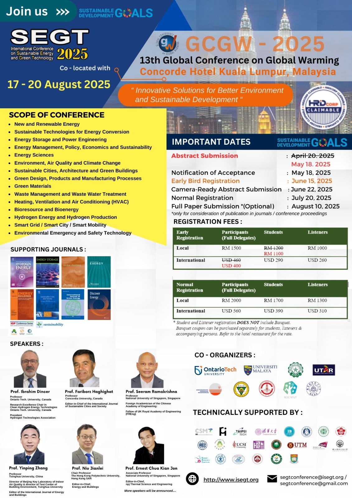 International Conference on Sustainable Energy and Green Technology