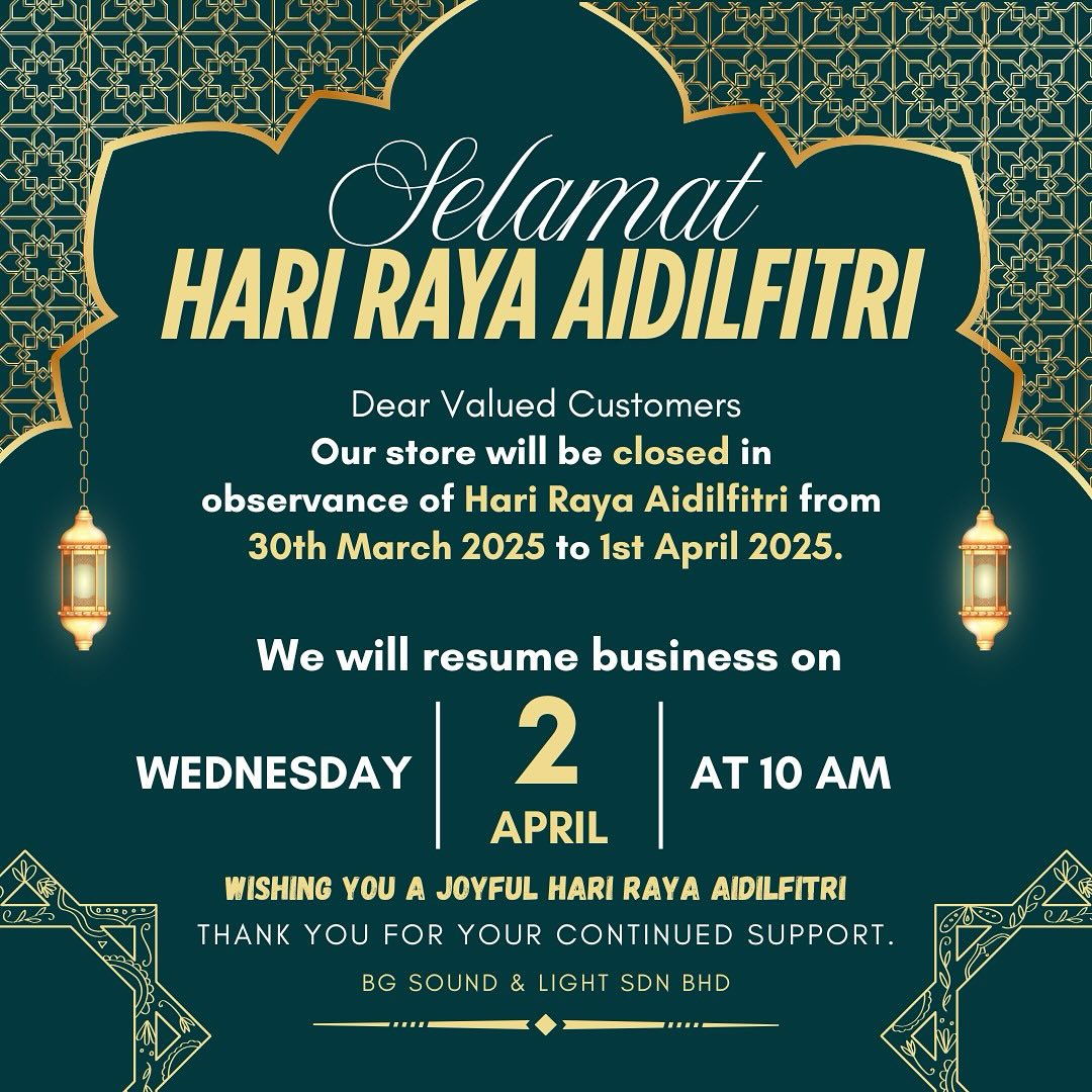 BG - Selamat Hari Raya kepada semua pelanggan kami! Terima kasih atas ...