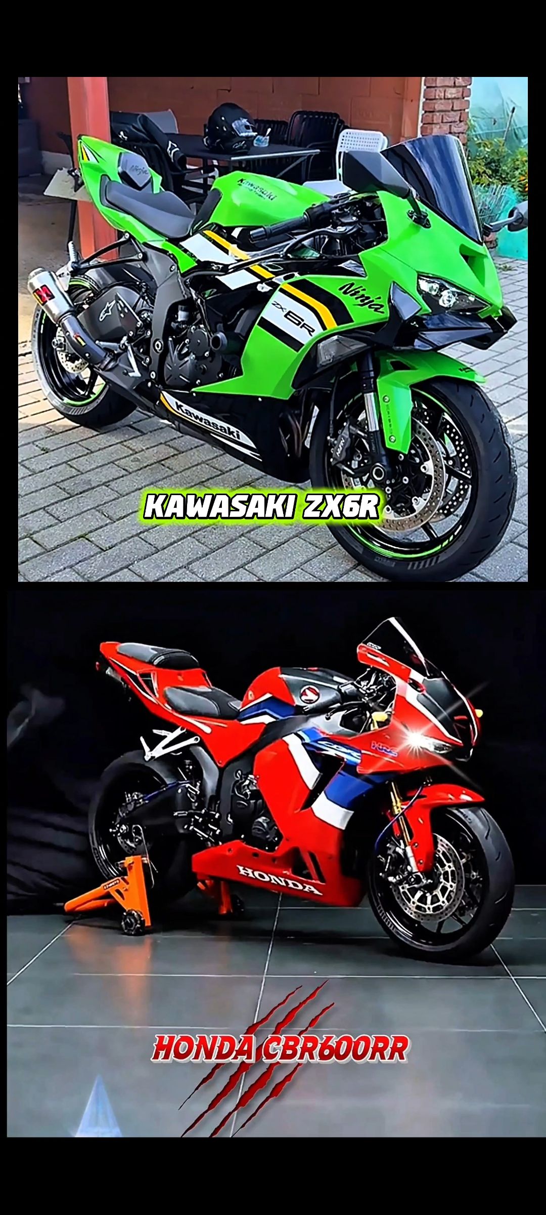 Kawasaki Ninja ZX-6R or Honda CBR600RR for street torque and race