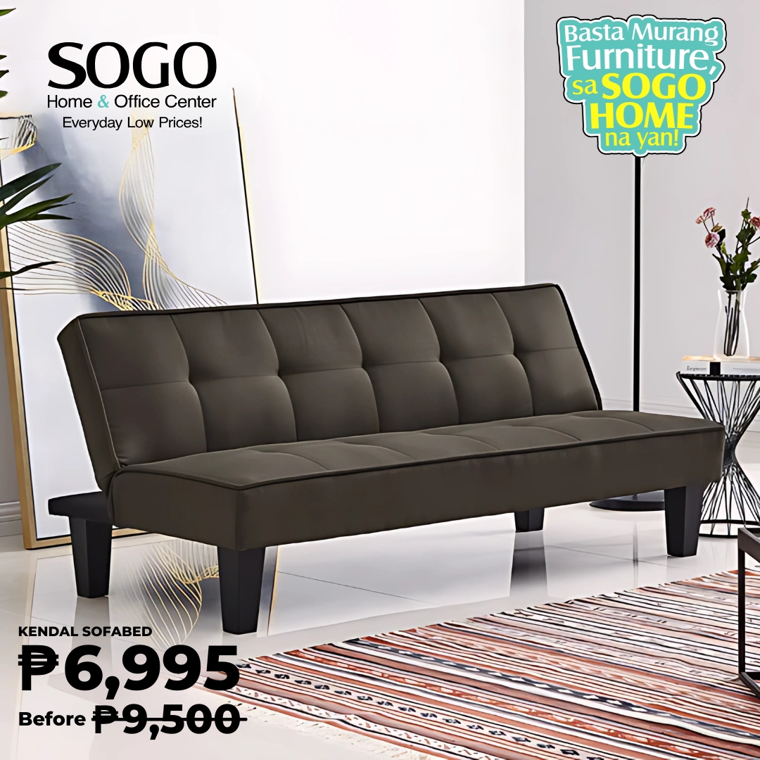 SOGO - Basta murang furniture SOGO Home Na Yan! KENDAL SOFABED Two-tone ...