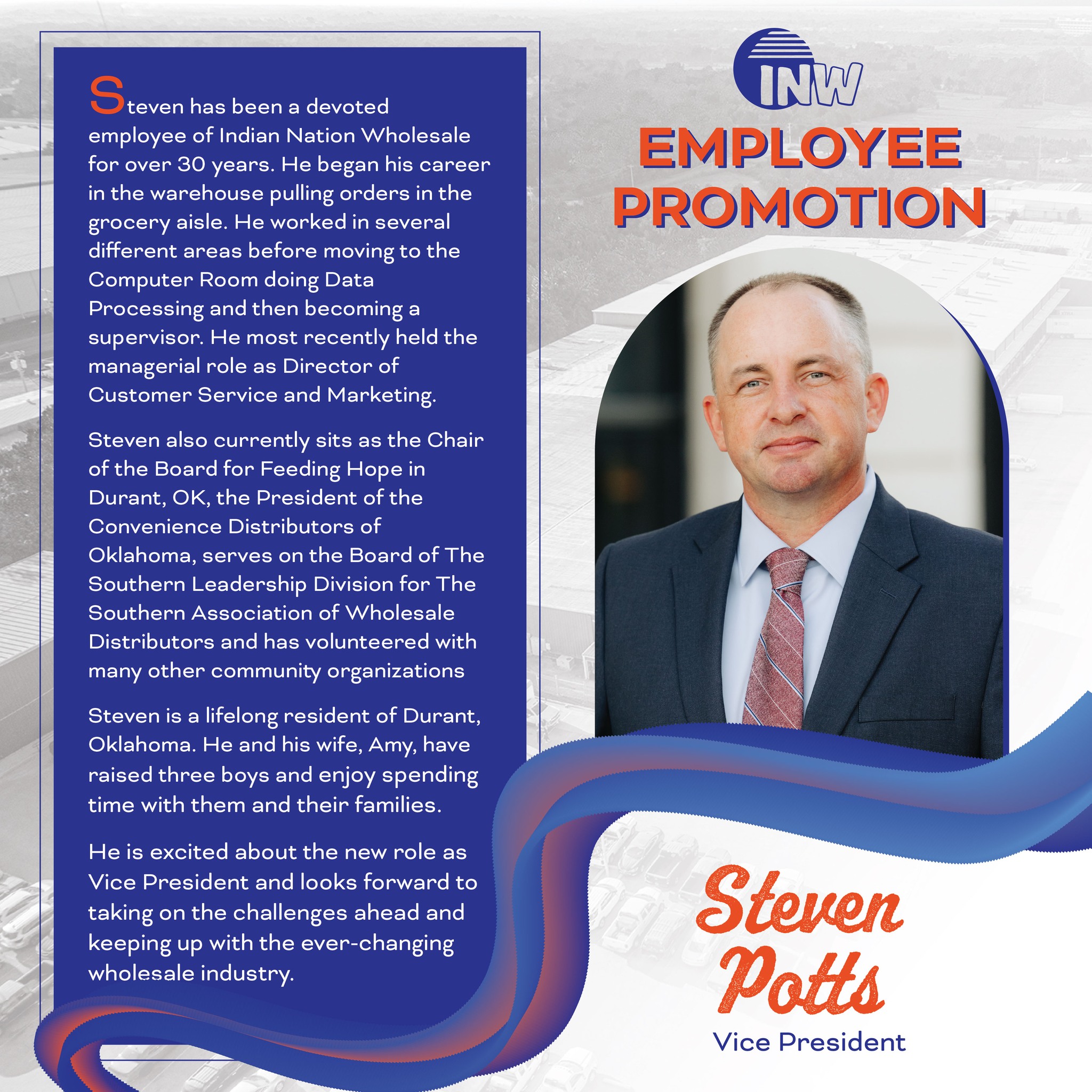 Indian - We are excited to announce that Steven Potts has been promoted ...