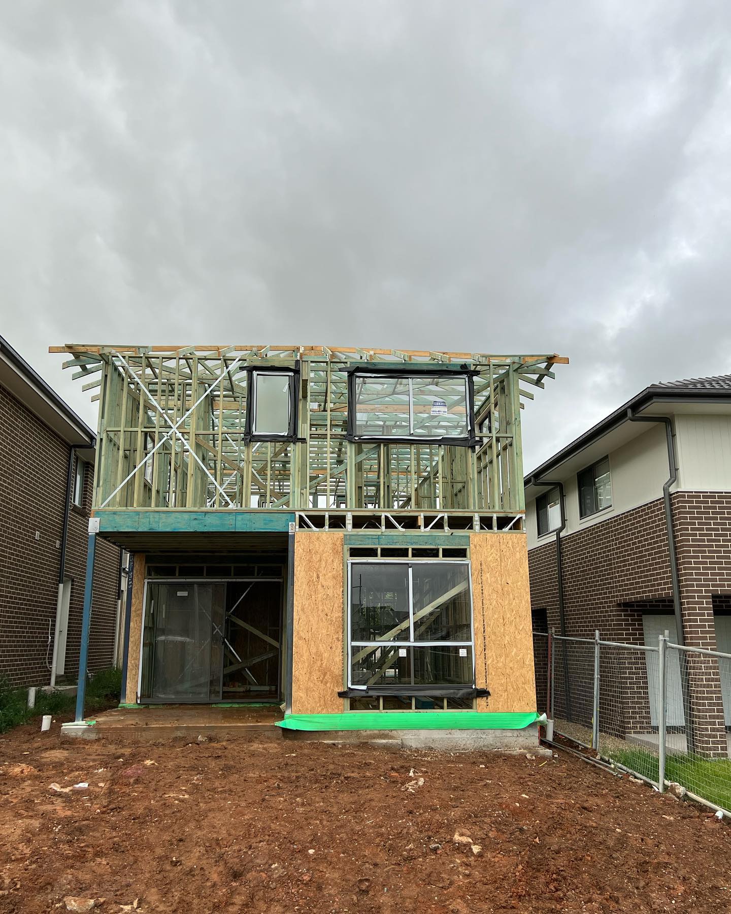 First frame completed last week... - Eva Constructions NSW