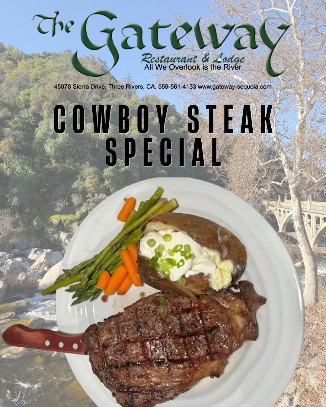 The Gateway - Saddle up for something special! 🤩 Our Cowboy Steak ...