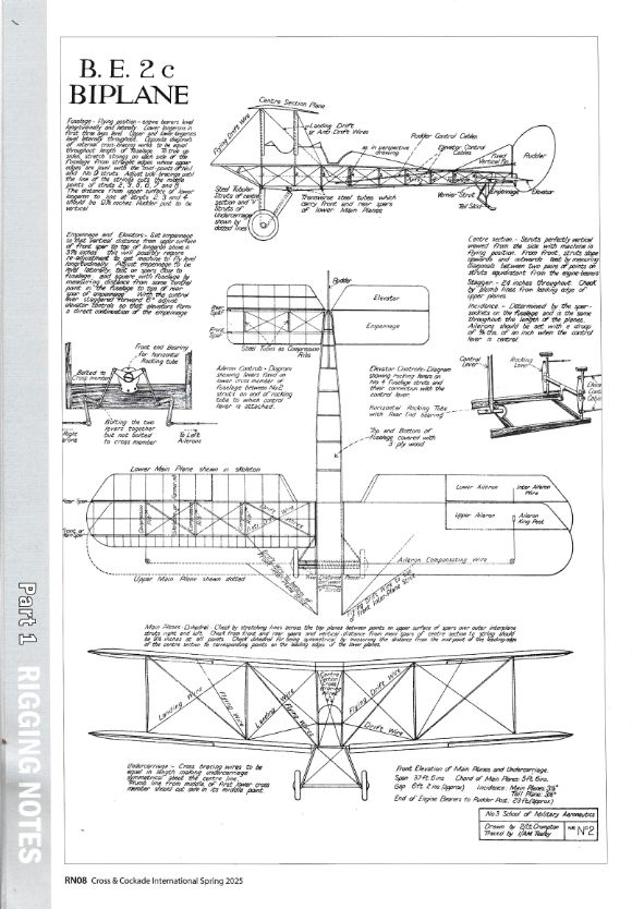 Great - This is the official RFC rigging diagram for the BE2c. It is ...