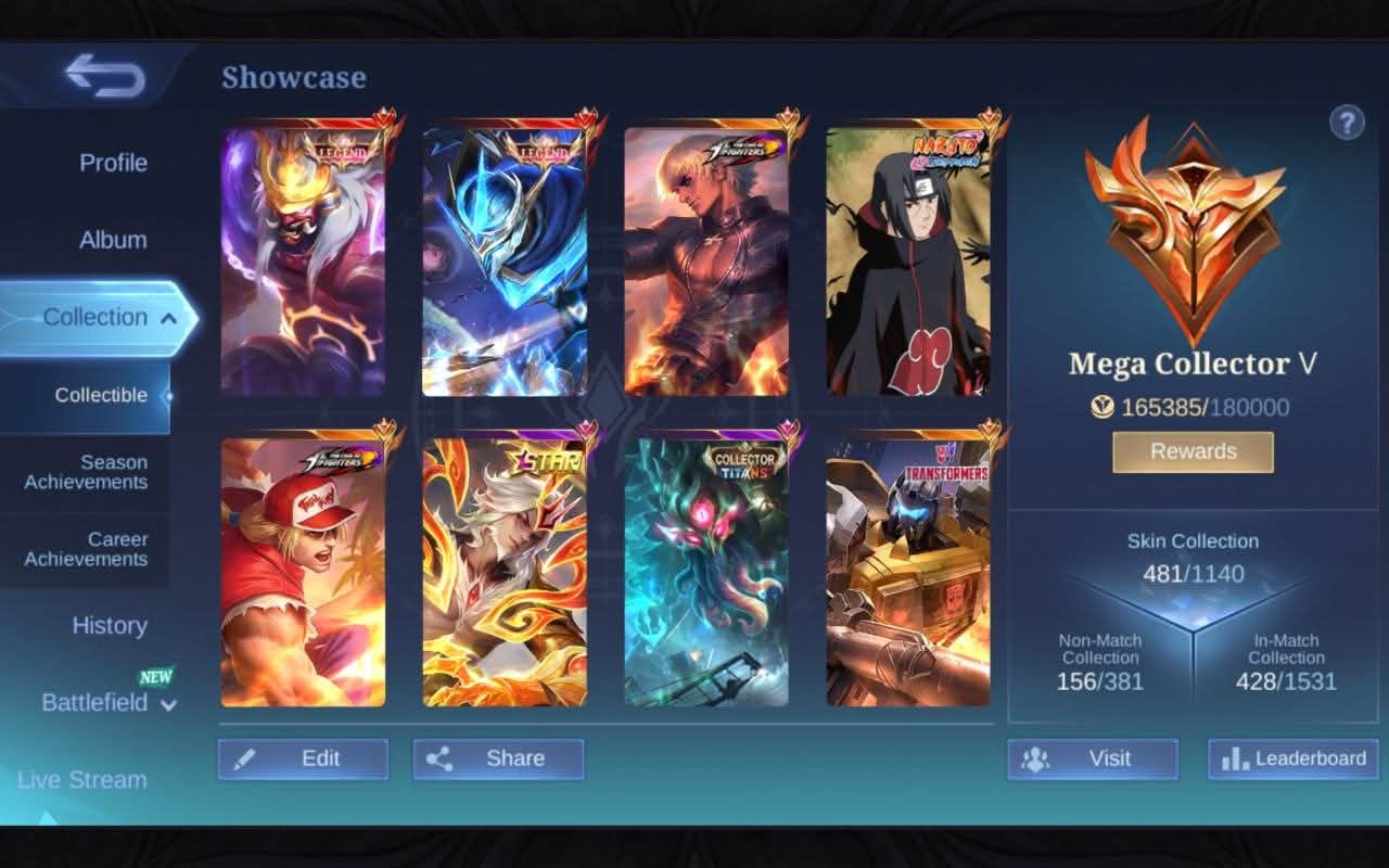 KOF3873 តម្លៃ 65$ MLBB