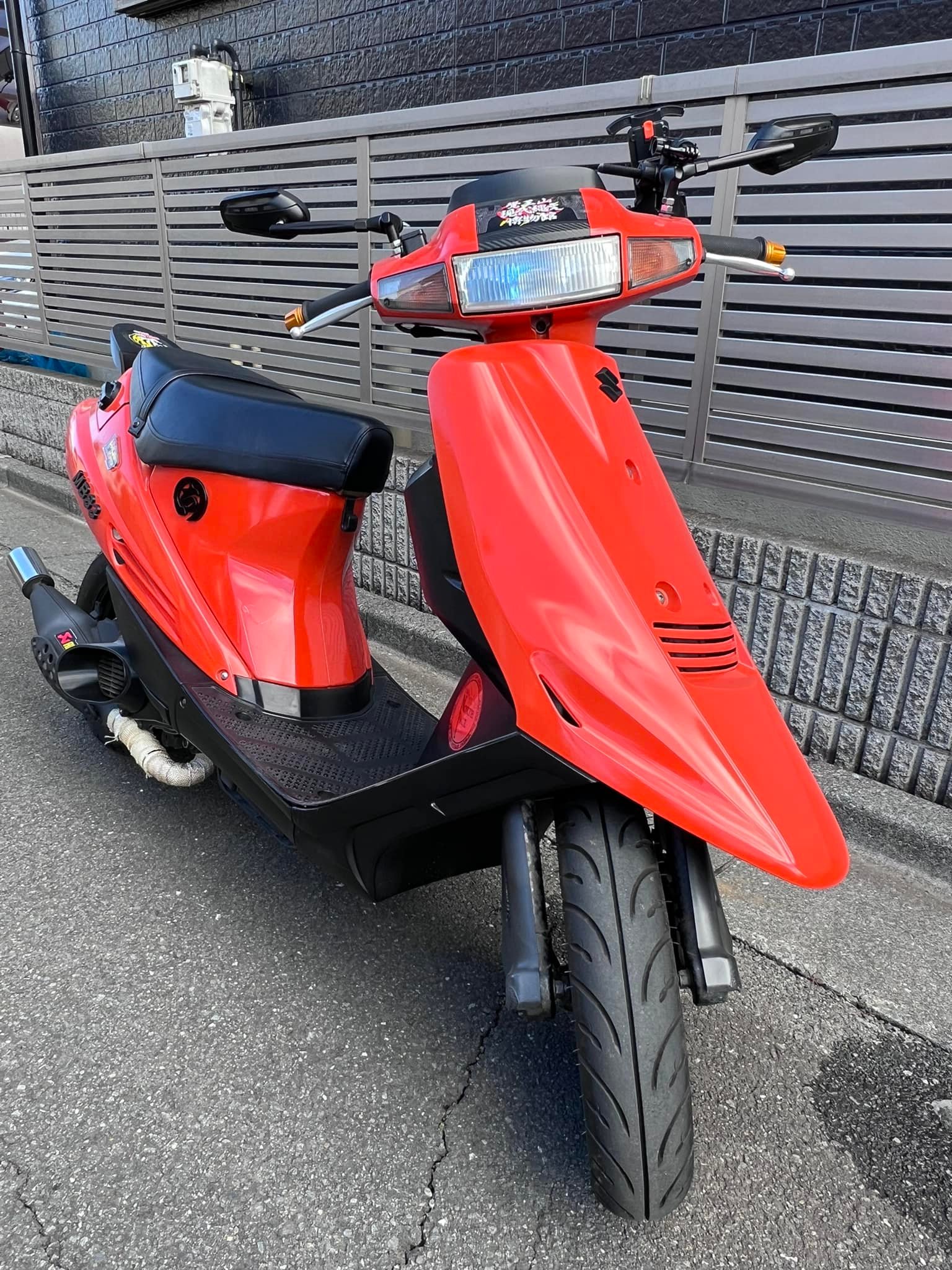 うちのスズキアドレスV100 10000円のポンコツからコツコツ仕上げました 