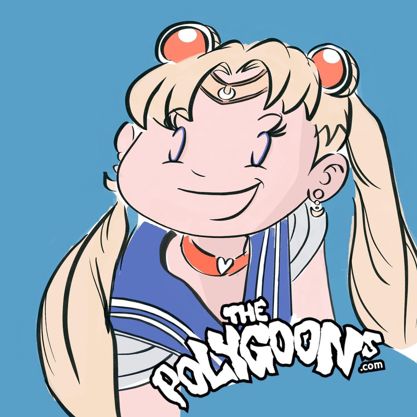 The Polygoons - Hazel as Sailor Moon @the_polygoons...