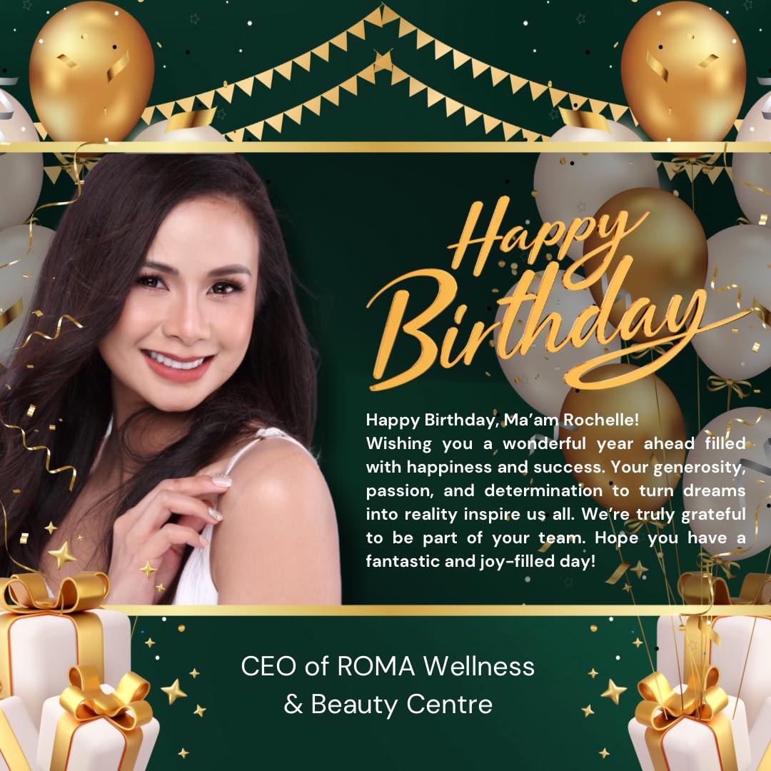 ROMA - 🎉 Happy Birthday to the CEO of ROMA Wellness & Beauty Centre, Ma ...