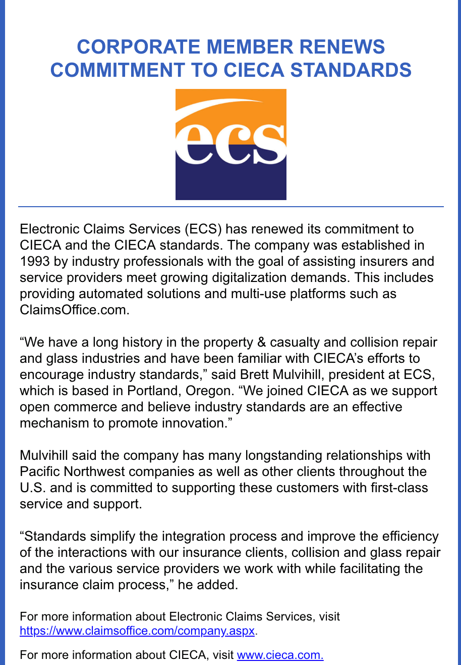 CIECA Collision Industry Electronic Commerce Association | Facebook