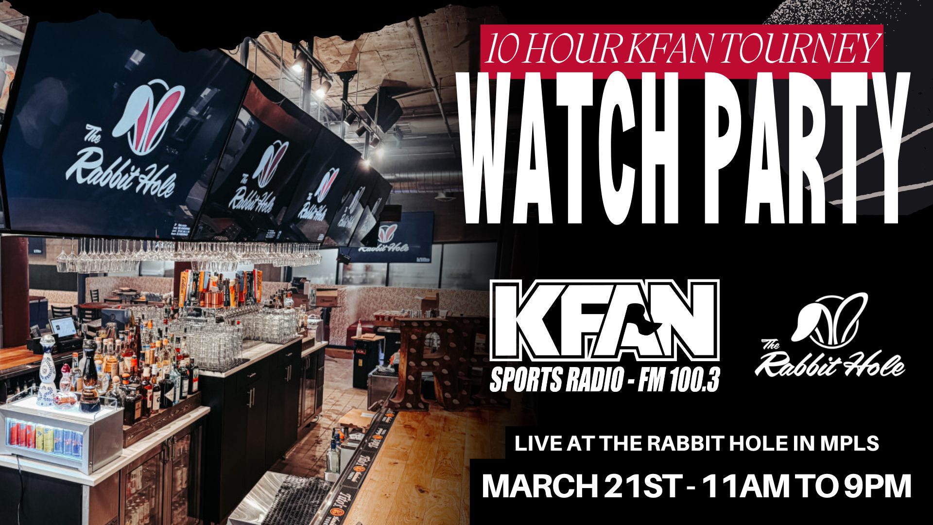 KFAN FM 100.3 - 🏀 Tournament Headquarters! 🏀 The Rabbit... | Facebook