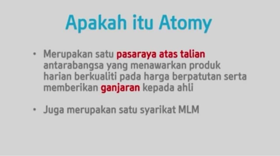 Alean Atomy Apakah Itu Atomy Saya Pasti Ramai Yg Facebook
