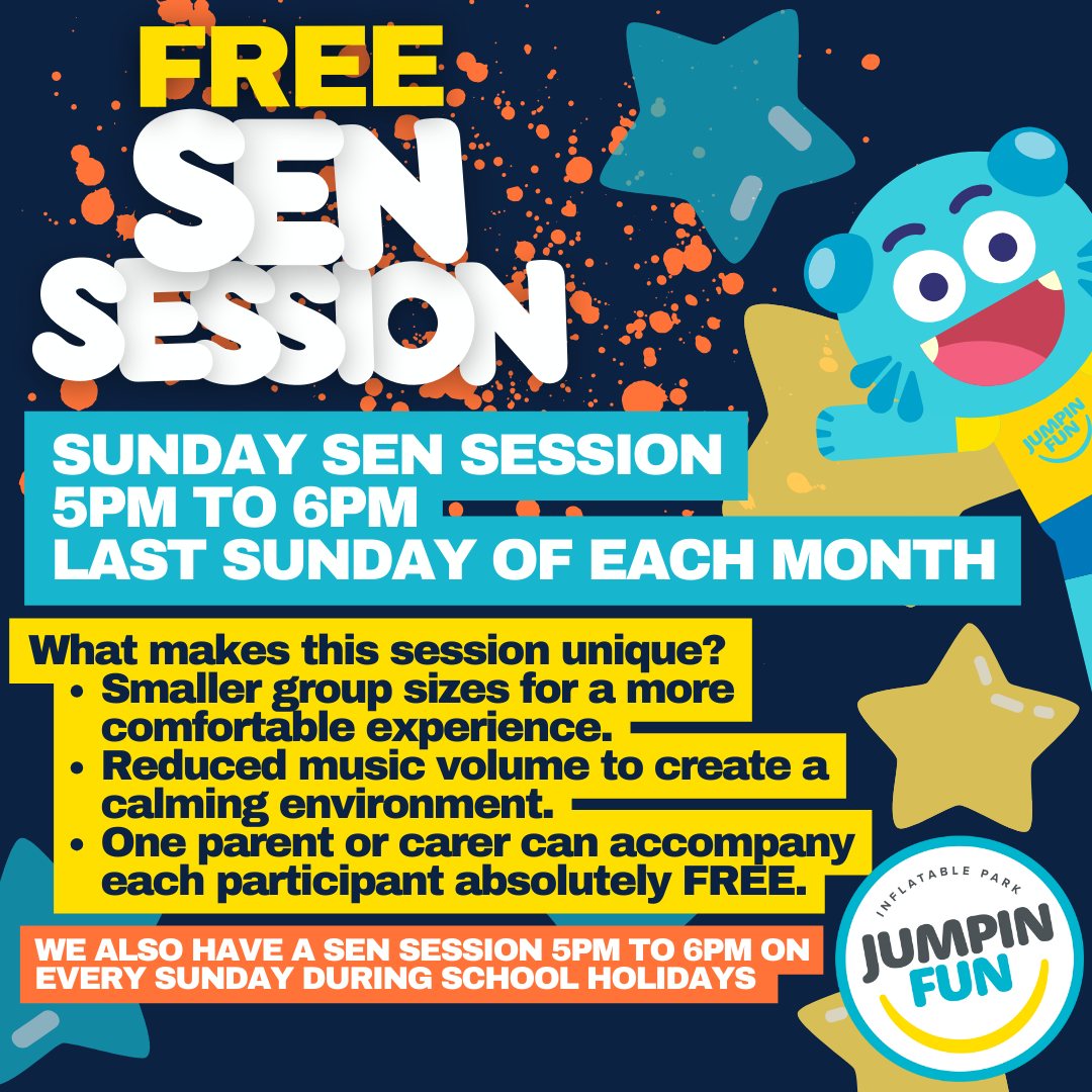 Jumpin - 🎉 FREE SEN SESSION! 🎉 Our SEN sessions are now all FREE! 🌟 ...