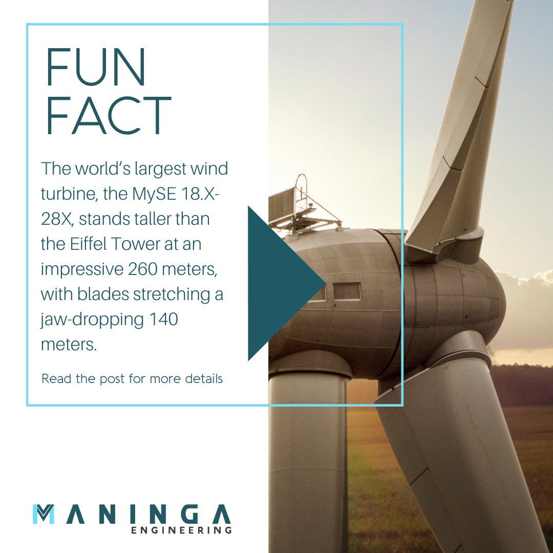 Maninga - Did you know? 🌬️ The world’s largest wind turbine, the MySE ...