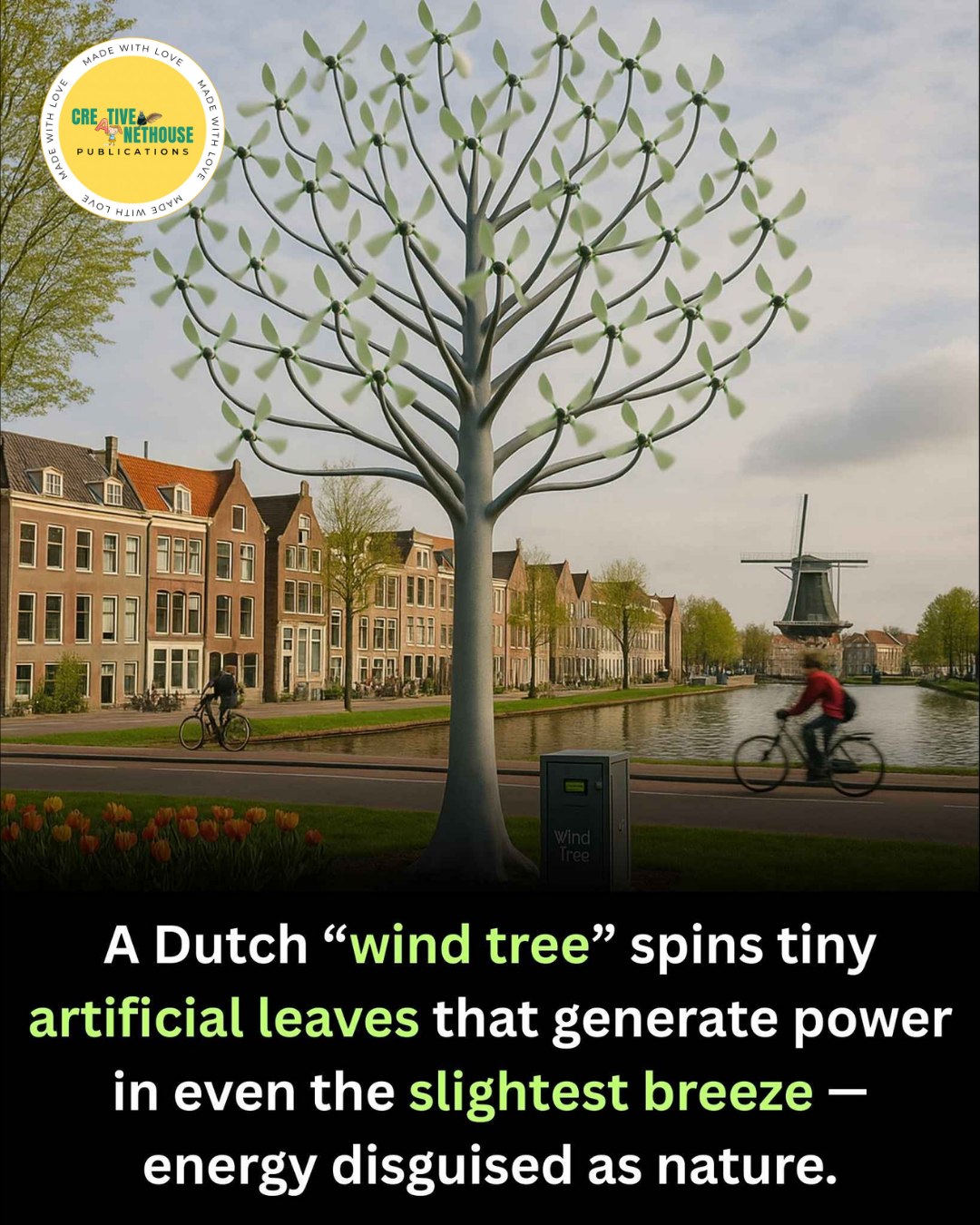 In the Netherlands, engineers have developed a sculptural “Wind