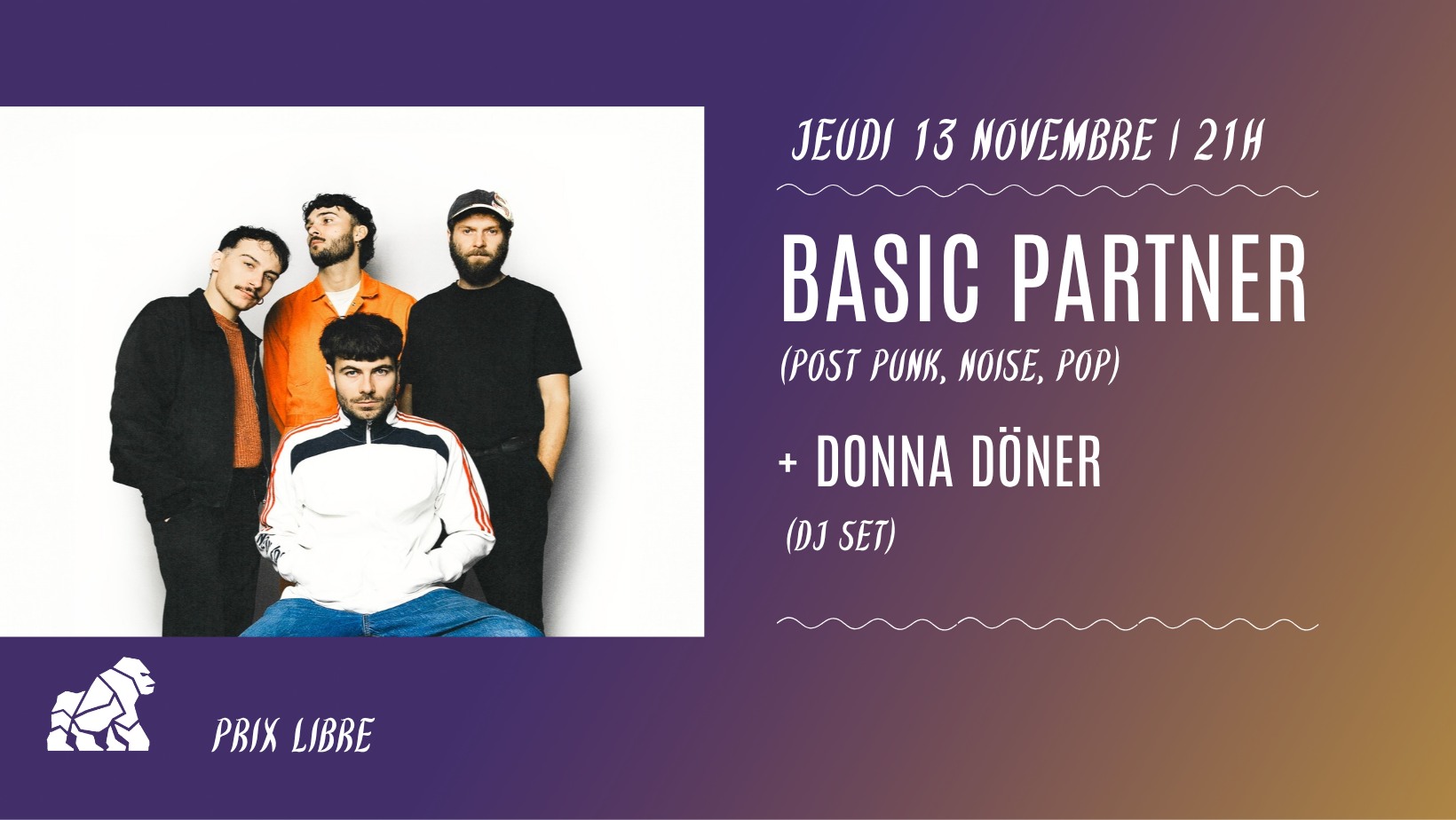 BASIC PARTNER + DONNA DÖNER (DJ SET) au Gorille