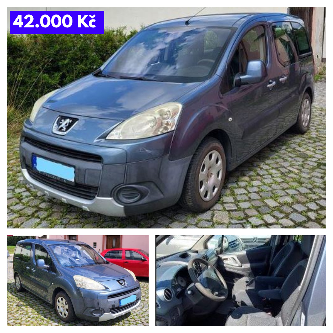 Dražby - Peugeot Partner - 42.000 Kč ️ https://www.extrh.cz/23-9-2025 ...
