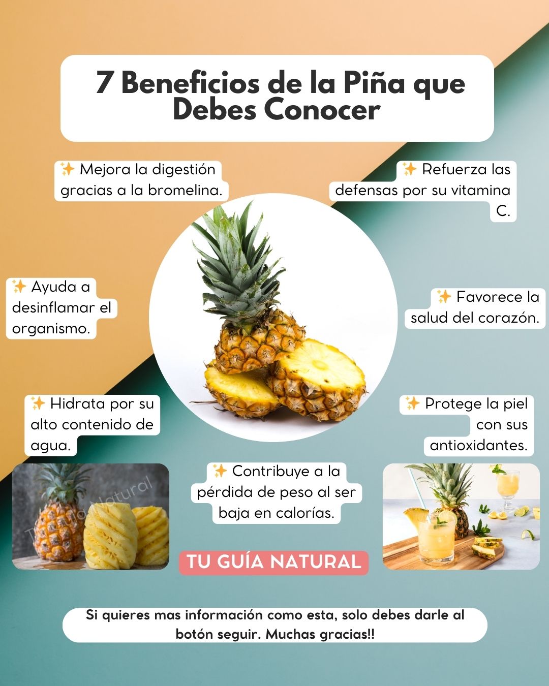 Tu - 🍍 7 beneficios de la piña que debes conocer La piña es una de las ...