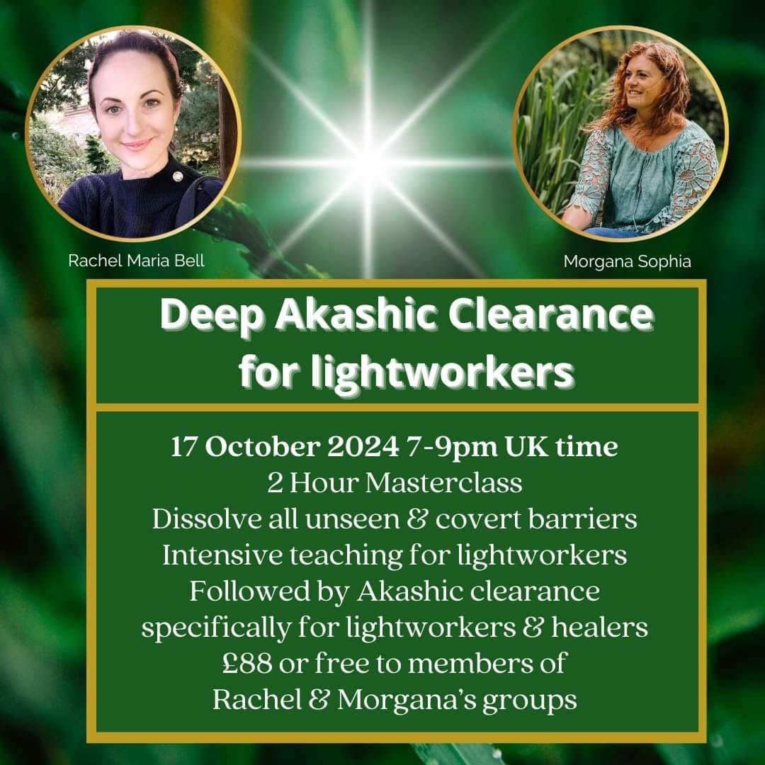Morgana - Intensive Masterclass and Akashic Clearance for Lightworkers ...