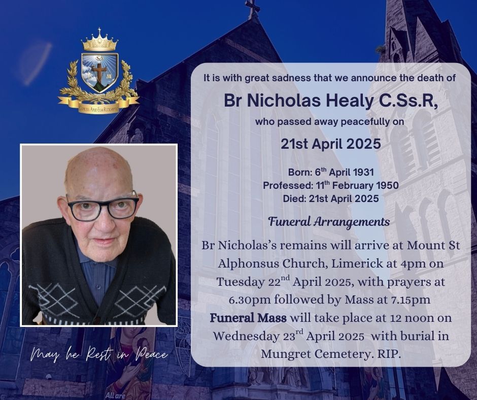 Funeral details of Br... - Redemptorist Communications | Facebook