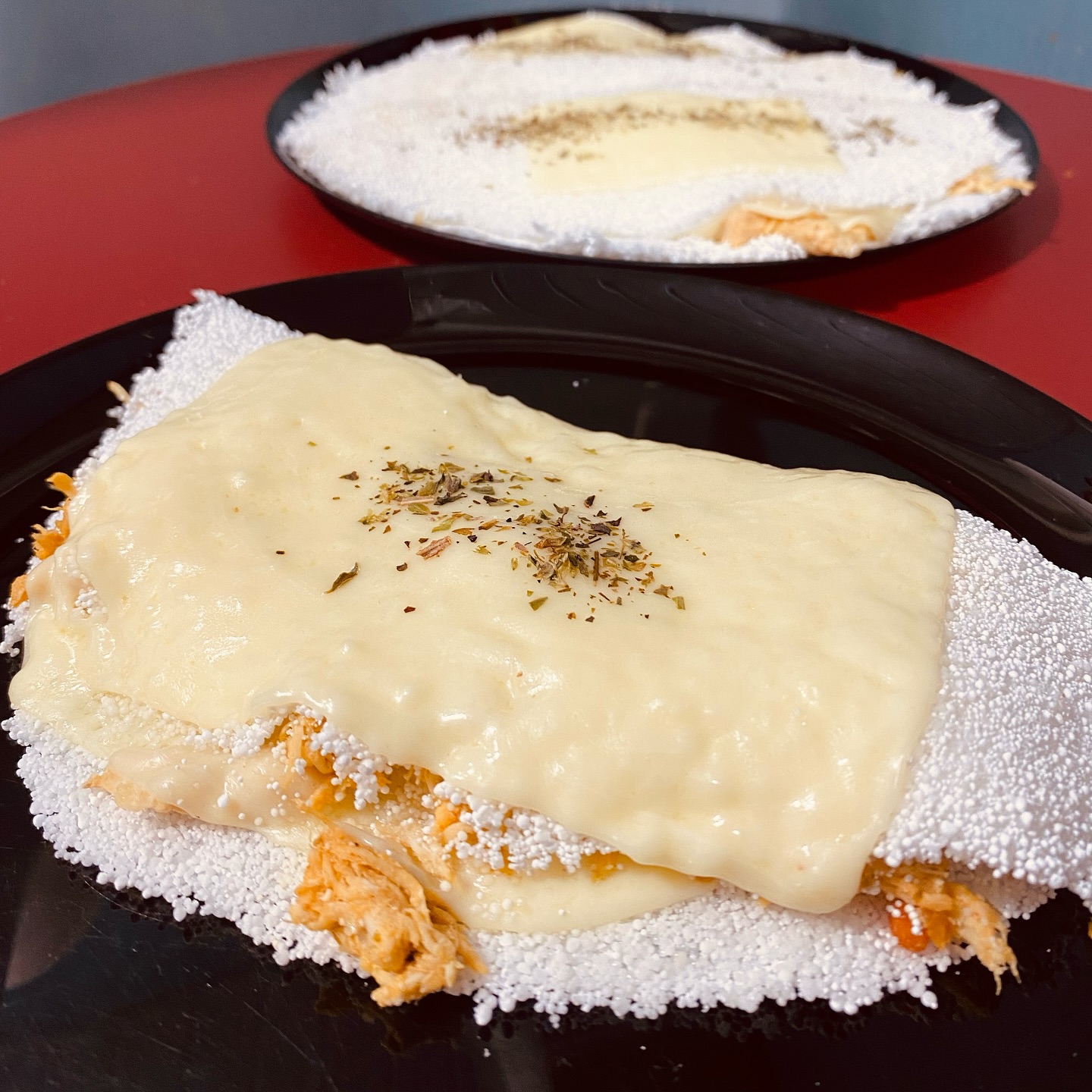 Cafeteria - Tapioca de frango com queijo. O melhor das delicias do ...