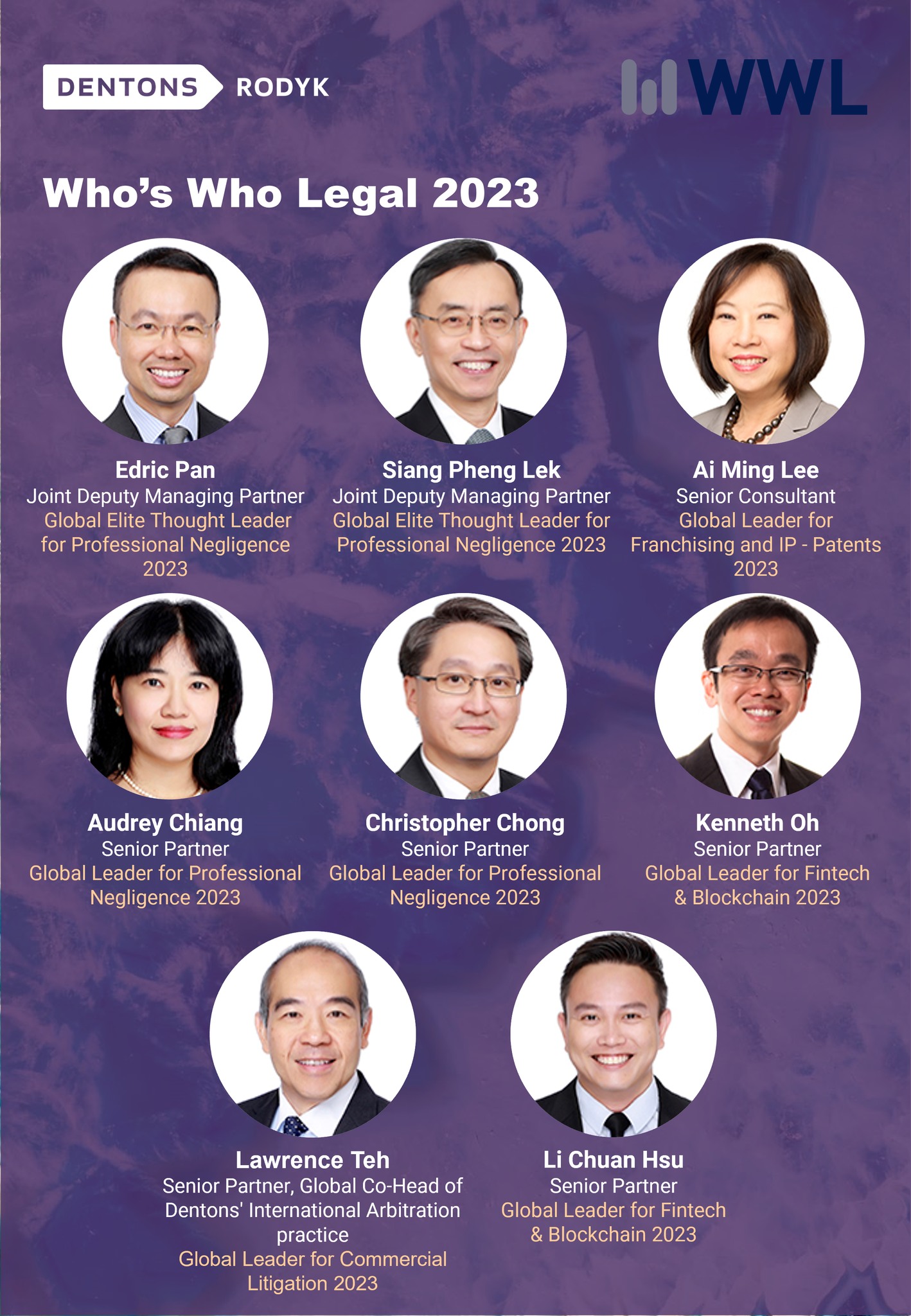 Dentons Rodyk - We are delighted to share that 8 of our...