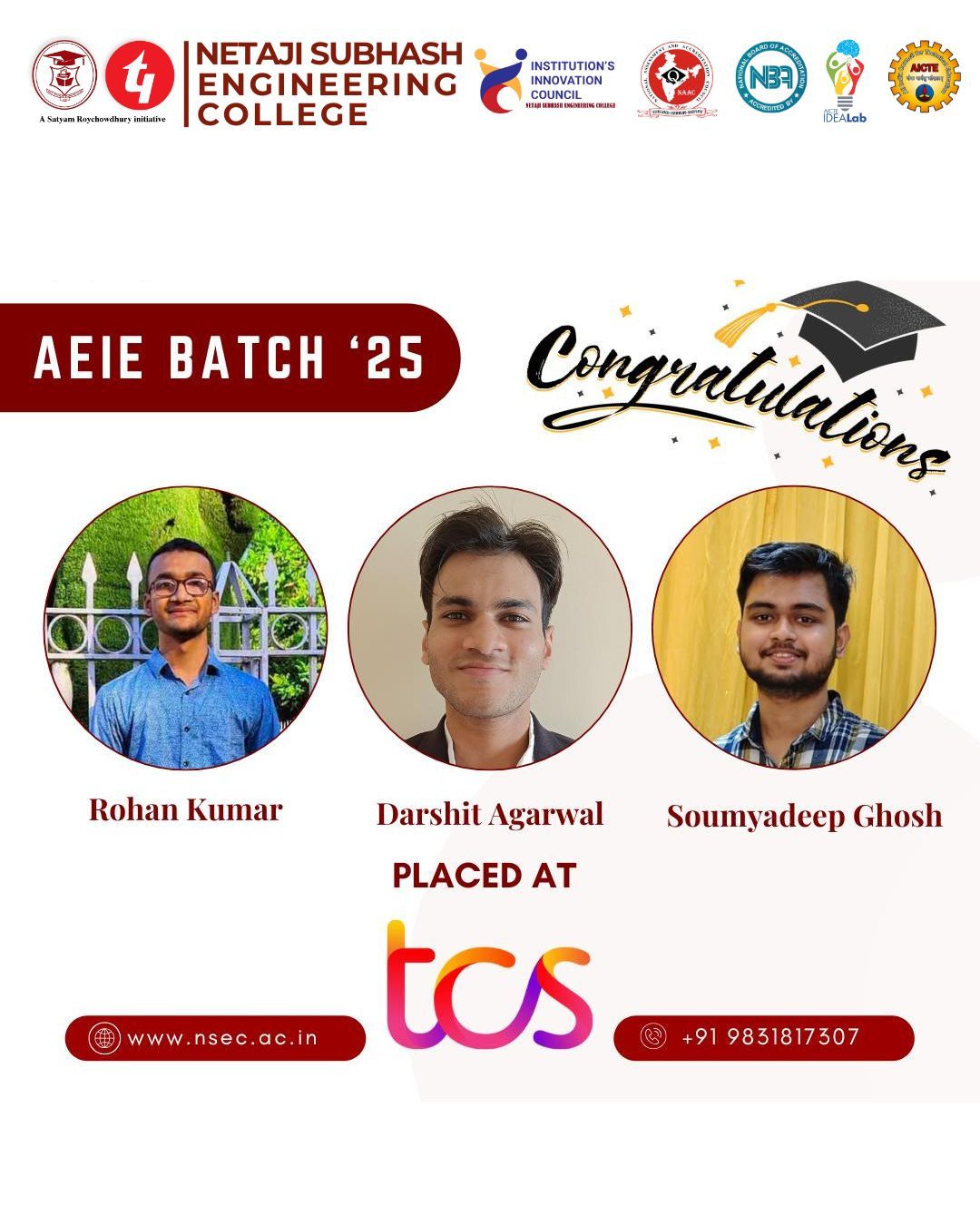 Netaji - 🎉 **Congratulations to Our AEIE Stars!** 🎉 Heartiest ...
