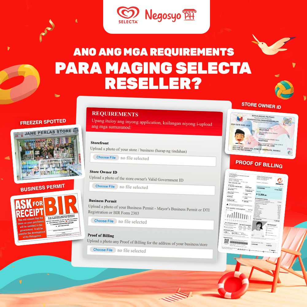 Ano nga ba ang requirements na... - Selecta Negosyo PH | Facebook