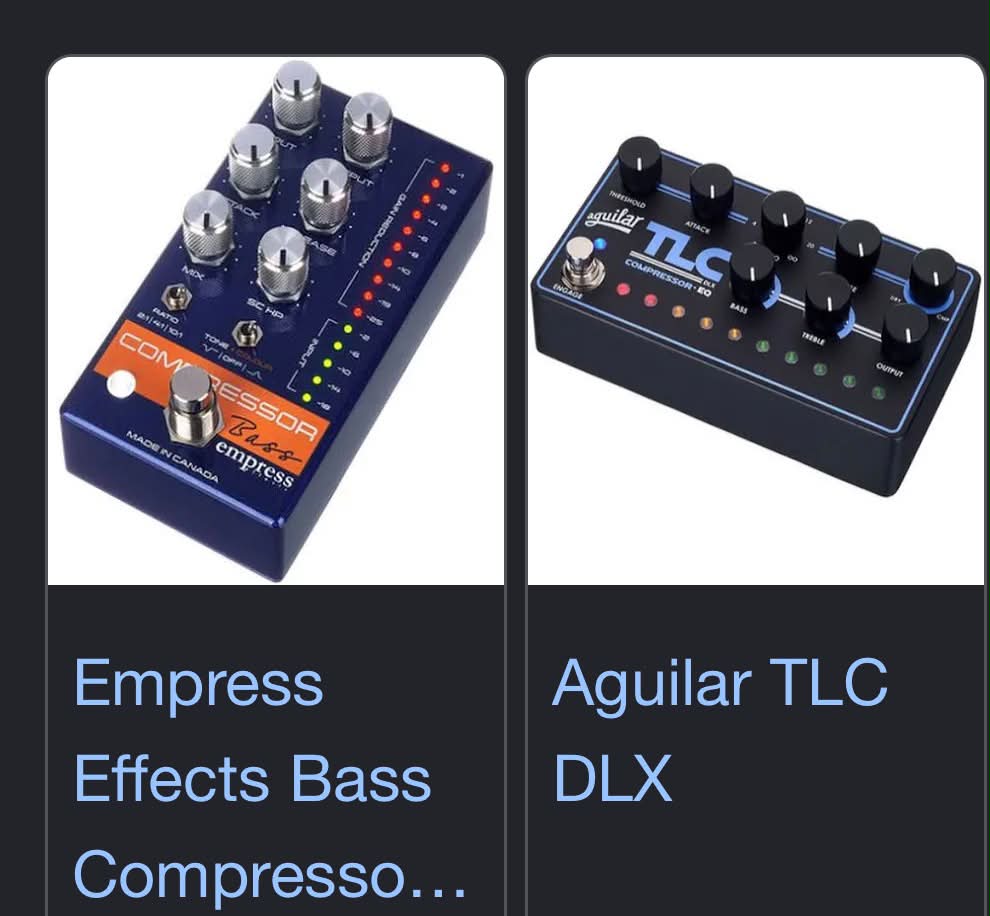 Help me to make a decision: Aguilar TLC DLX vs Empress compressor