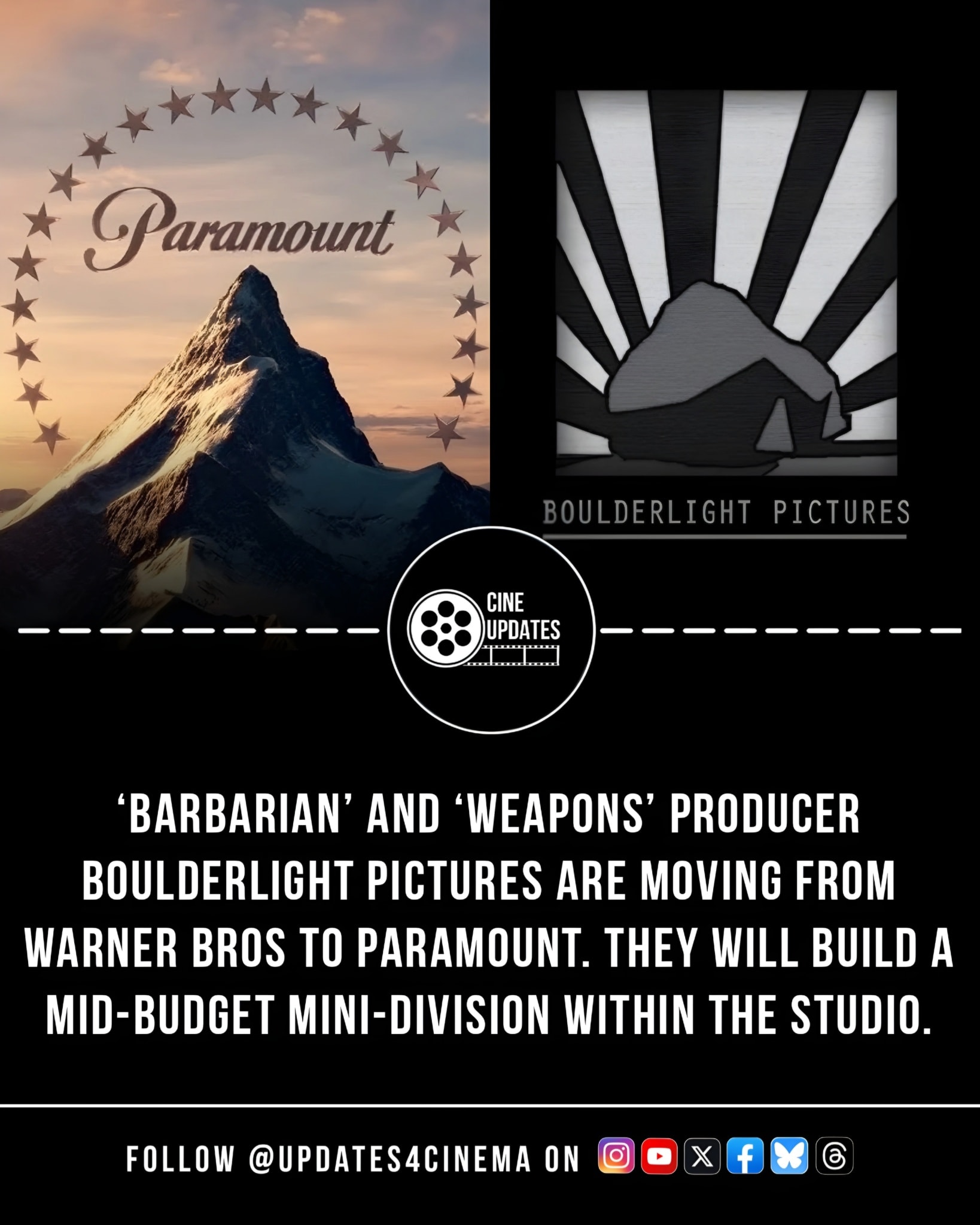Cine Updates - ‘BARBARIAN’ and ‘WEAPONS’ producer... | Facebook
