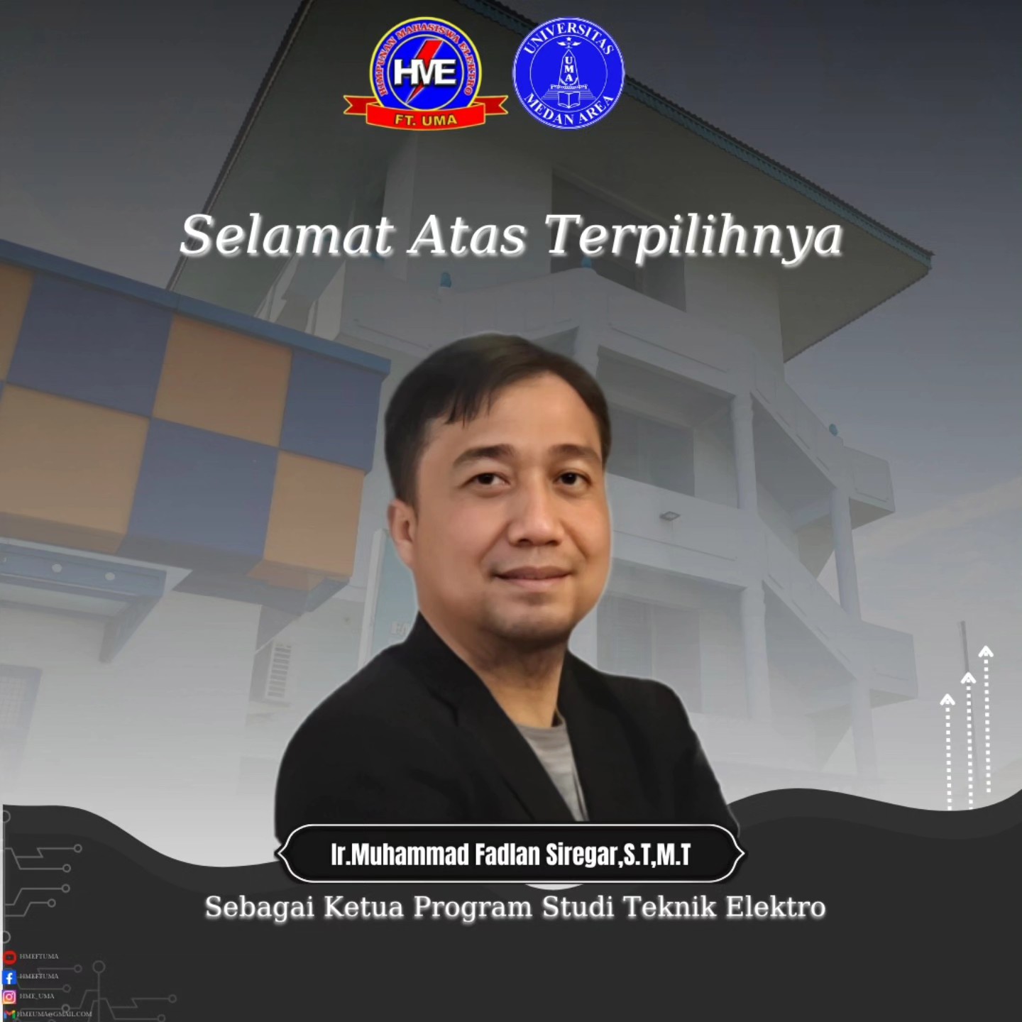 Hme_uma - SELAMAT kepada Bapak Ir.Muhammad Fadlan Siregar,S.T,M.T Atas ...