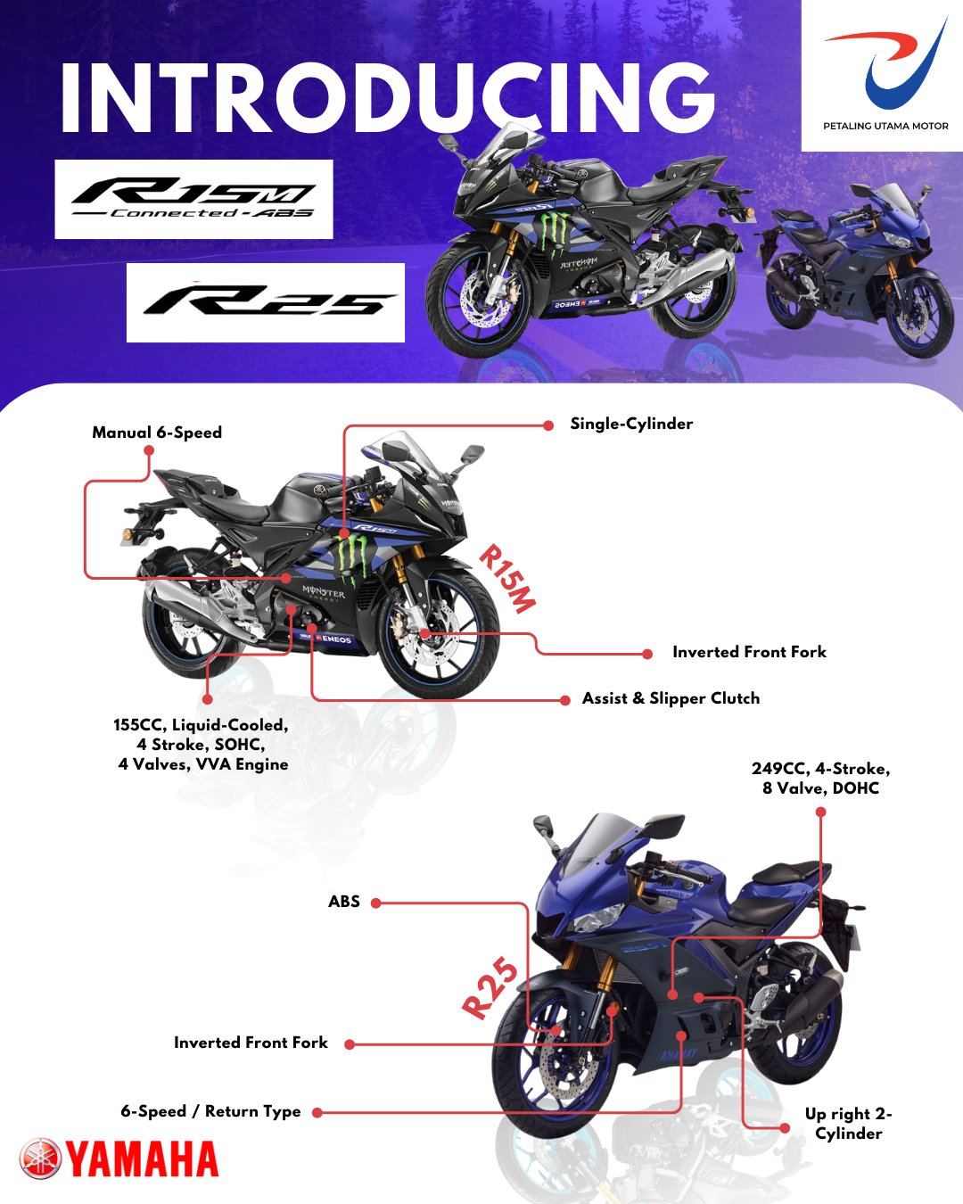 Yamaha R25 vs R15M – Dua... - Petaling Utama Motor M Sdn Bhd | Facebook