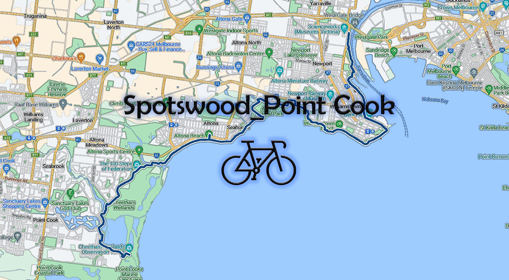 Event 1020 - Cycling 49 - Spotswood-Point Cook-Loop