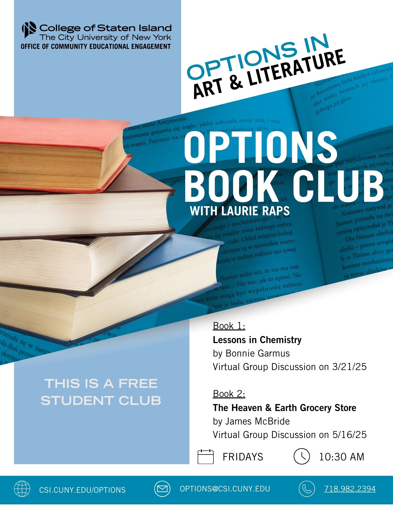 CSI Options Program for Mature Learners