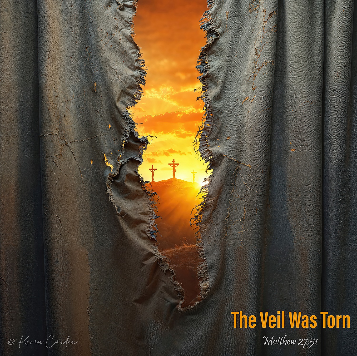 Christian - Photoshop of the day - The Veil Was Torn And Jesus cried ...