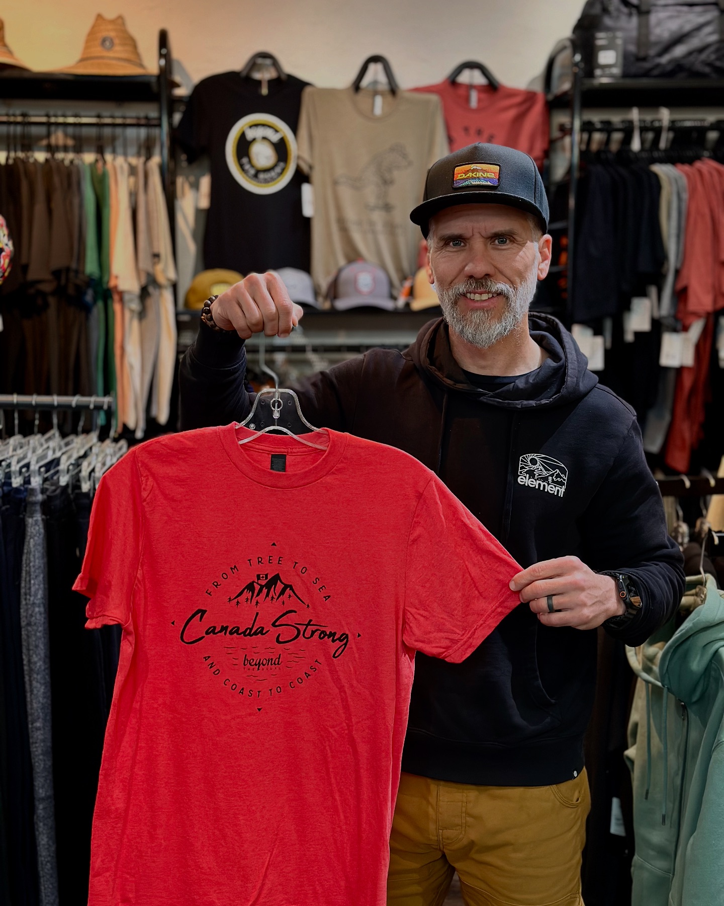 Canadian Retail Store Showcases Local Graphic Design T-Shirt