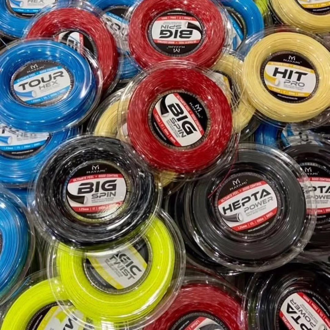 Corda Da Tennis Mayami Magic Twist 17g (1,25mm) - 200m/660ft, Colore Nero/grigio