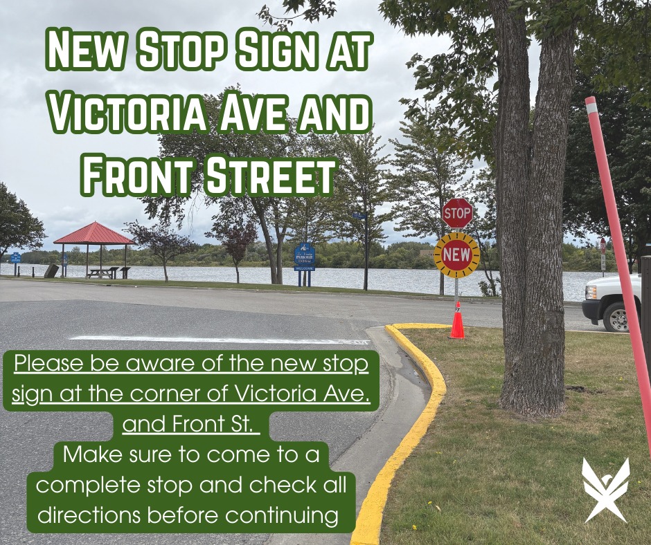 Please be advised of the new stop... - Town of Fort Frances | Facebook