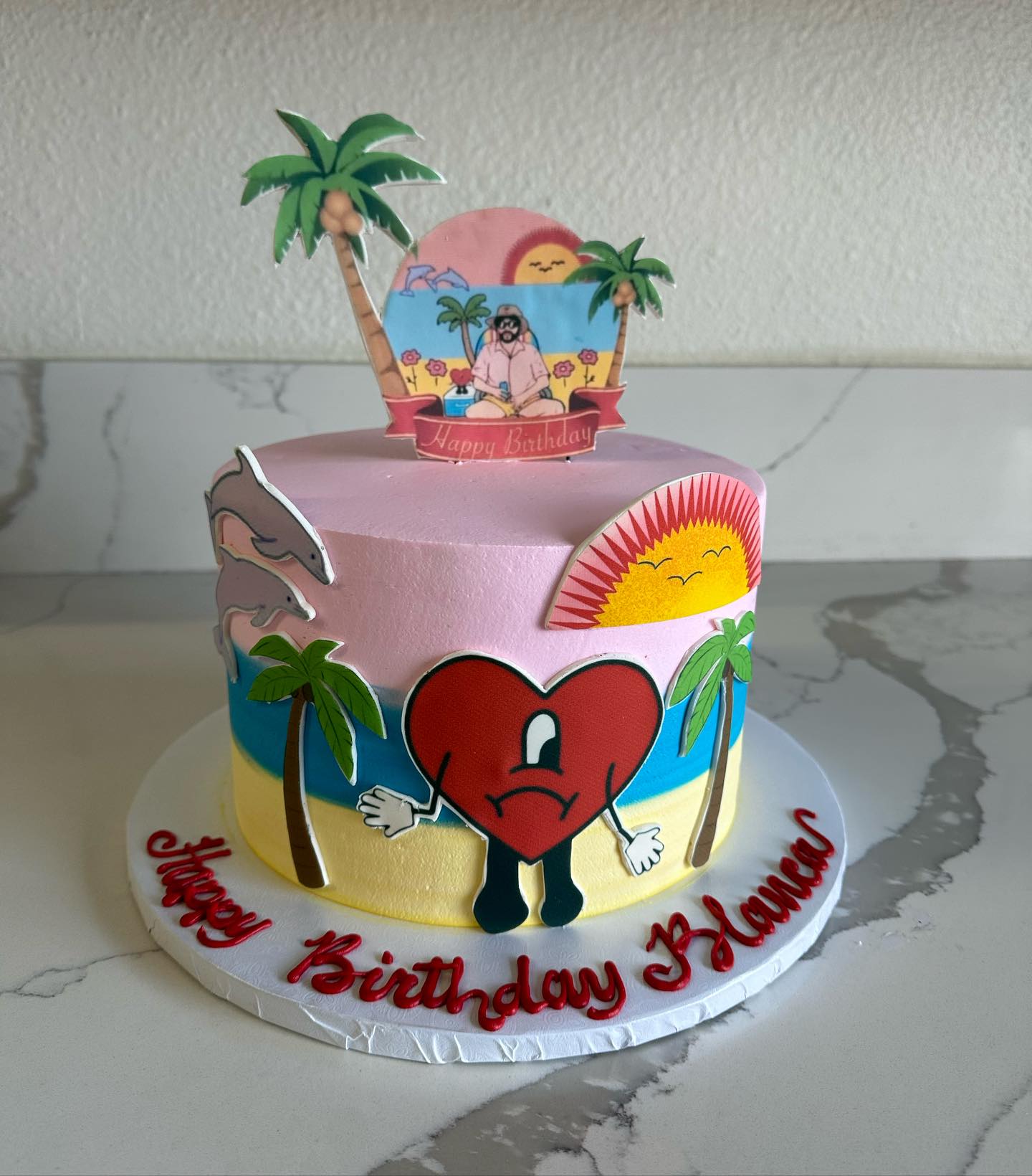 Custom Bad Bunny Cake! 😍 ️ #badbunny... - Westchester Bakery