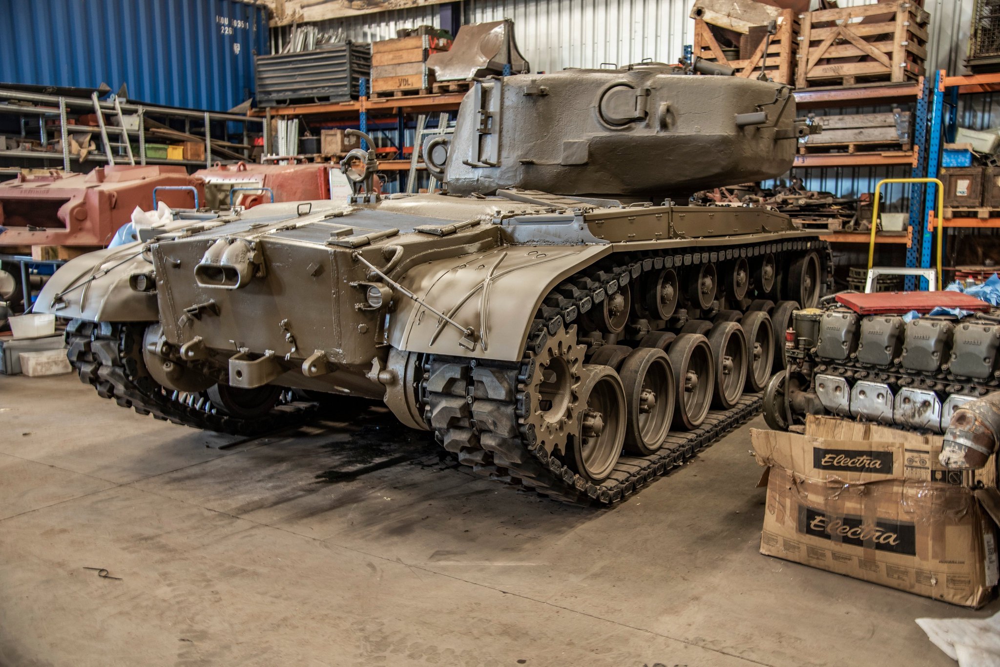 WW2 - WW2 Armor U.S. WWII T26E3/M26 Pershing heavy tank, seen from the ...