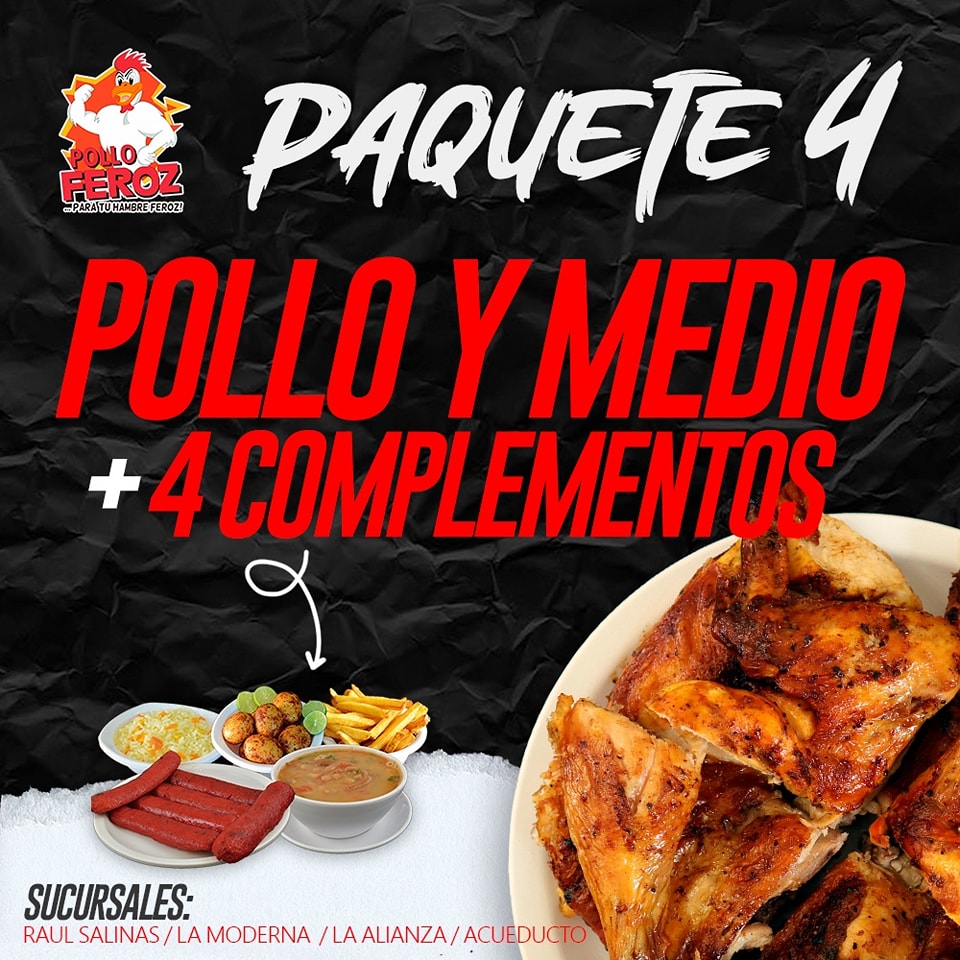 Pollo - ¡Ven por tu Paquete Feroz y comparte una tarde deliciosa en ...