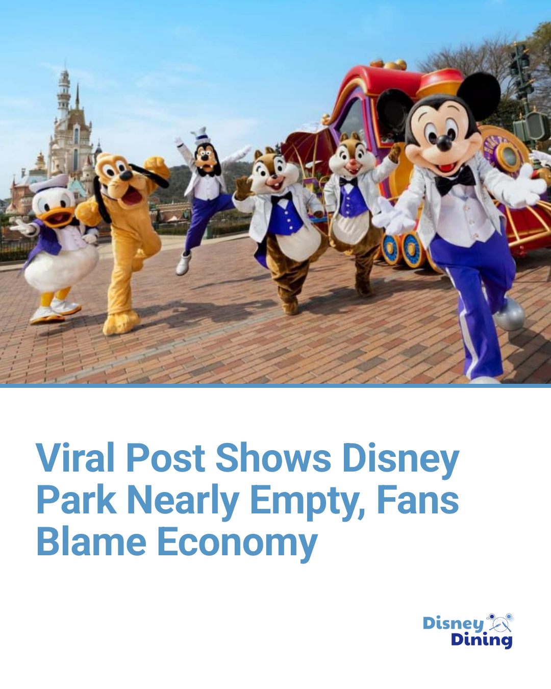 Disney Dining - Viral Post Shows Disney Park Nearly Empty,... | Facebook